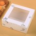 Кондитерская коробка "OLIVE" с окошком /14 х 14 х 5 см/ комплект 10 штук